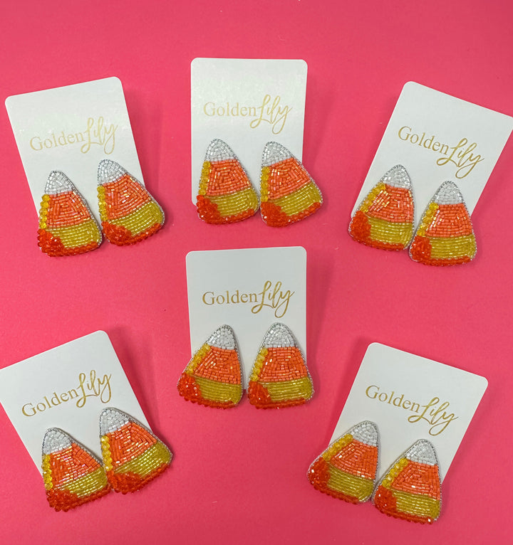 Candy Corn Stud Earrings