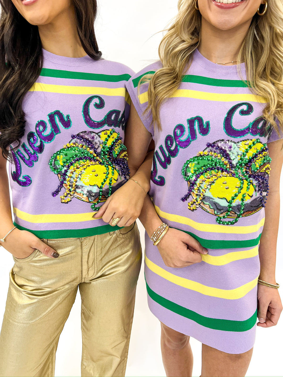 Queen Cake Striped Top