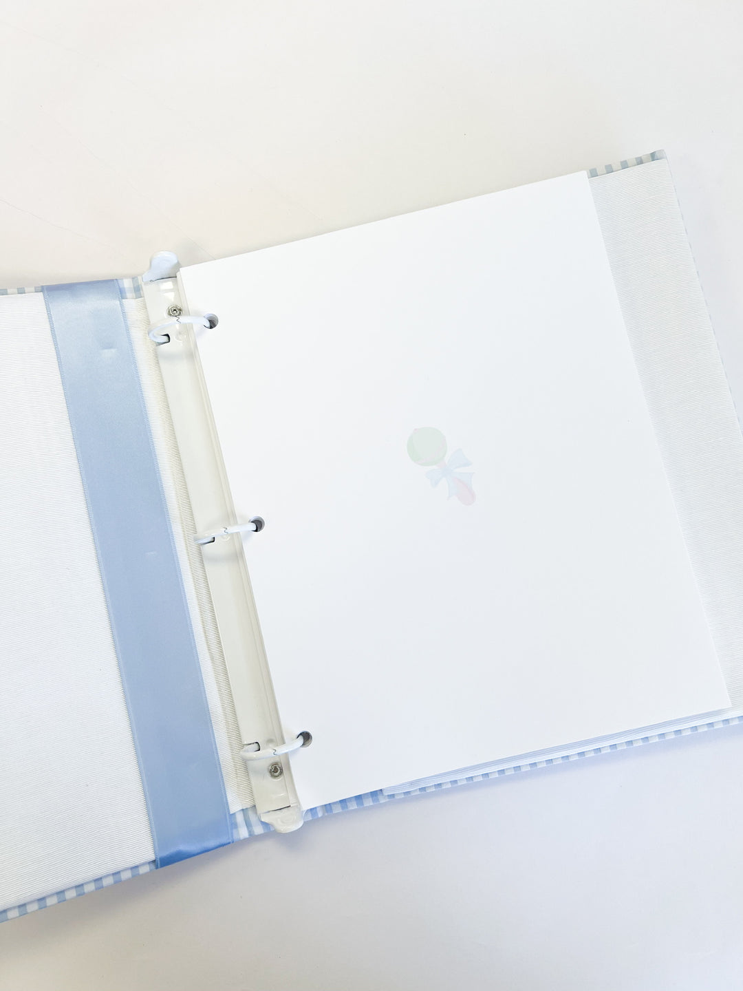 Monogram Baby Book w/ Satin Bow