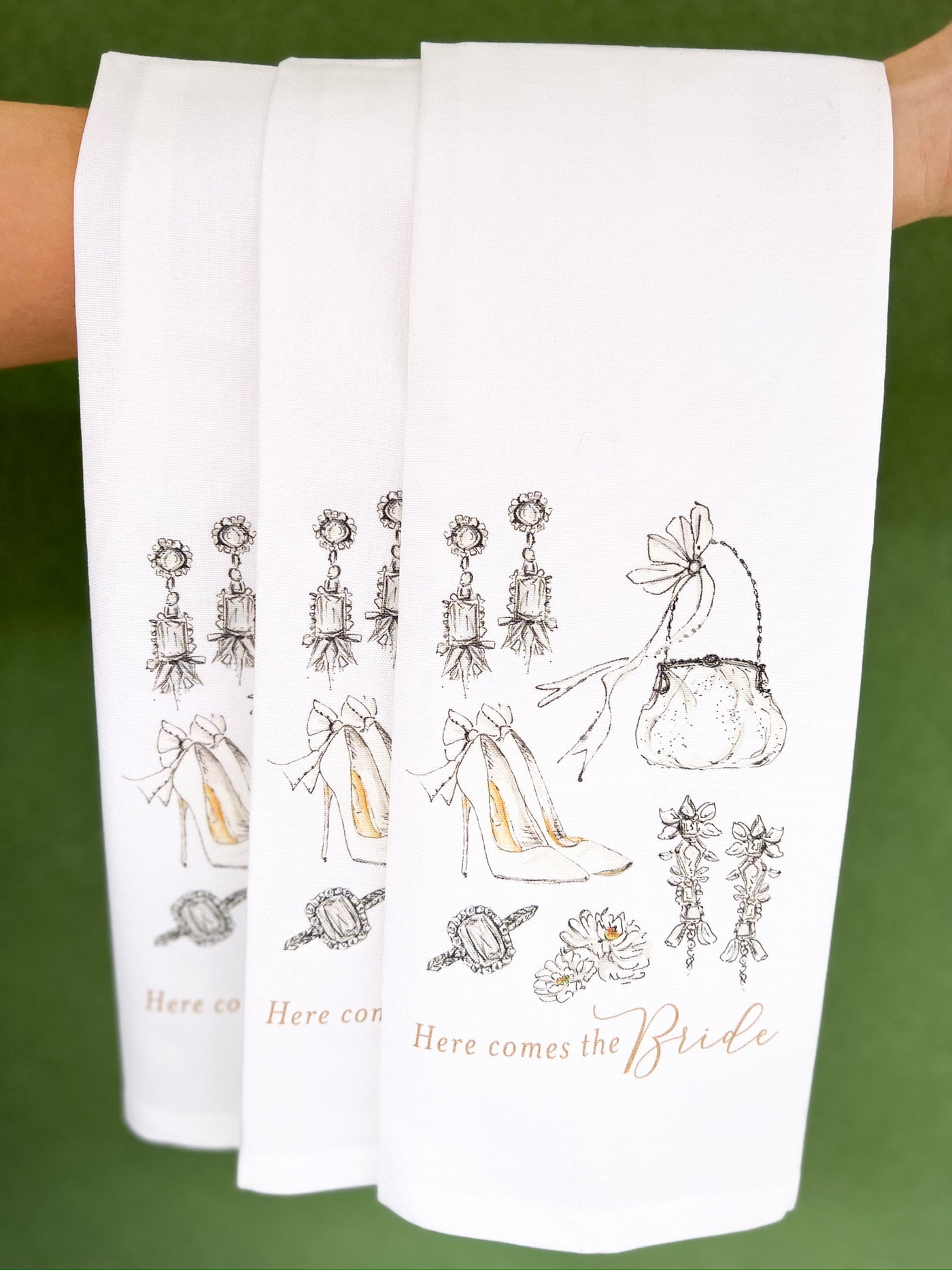 Here Comes the Bride Kitchen Towel