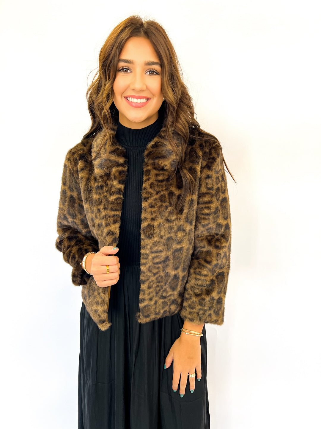 Bambi Leopard Faux Jacket