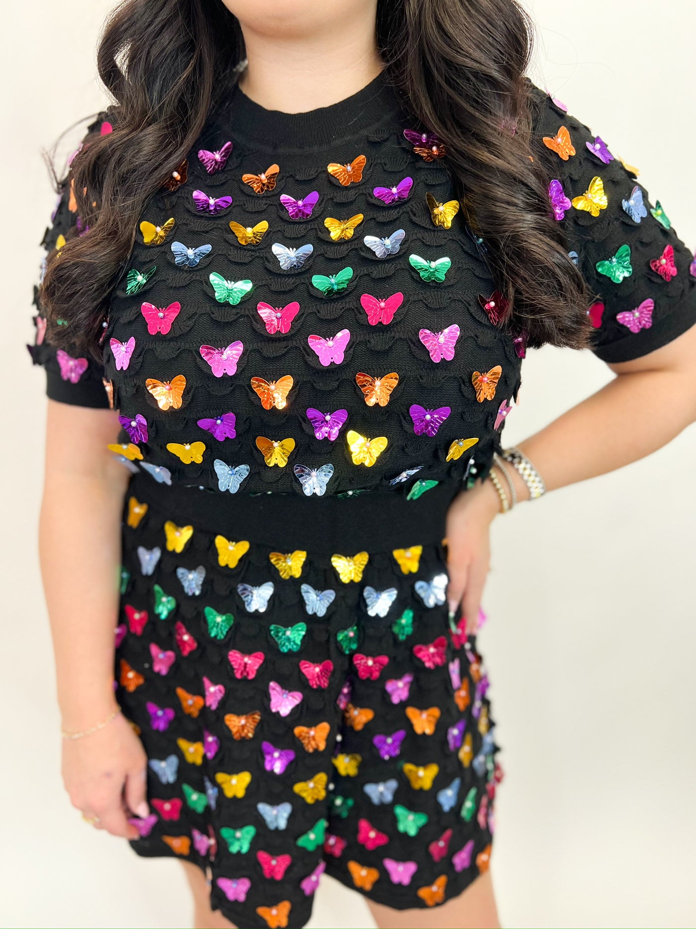 Rainbow Butterfly Top