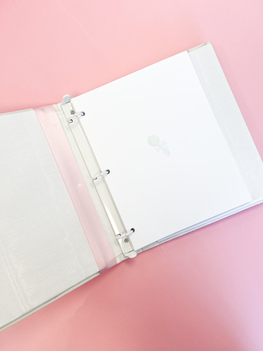 Monogram Baby Book w/ Satin Bow