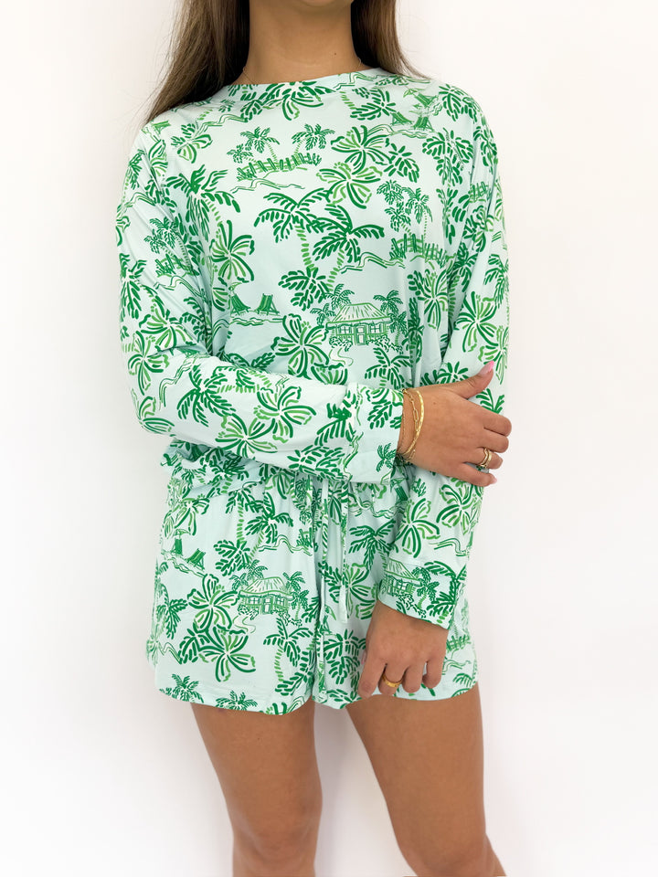 Annie Island Oasis Pajama Short Set