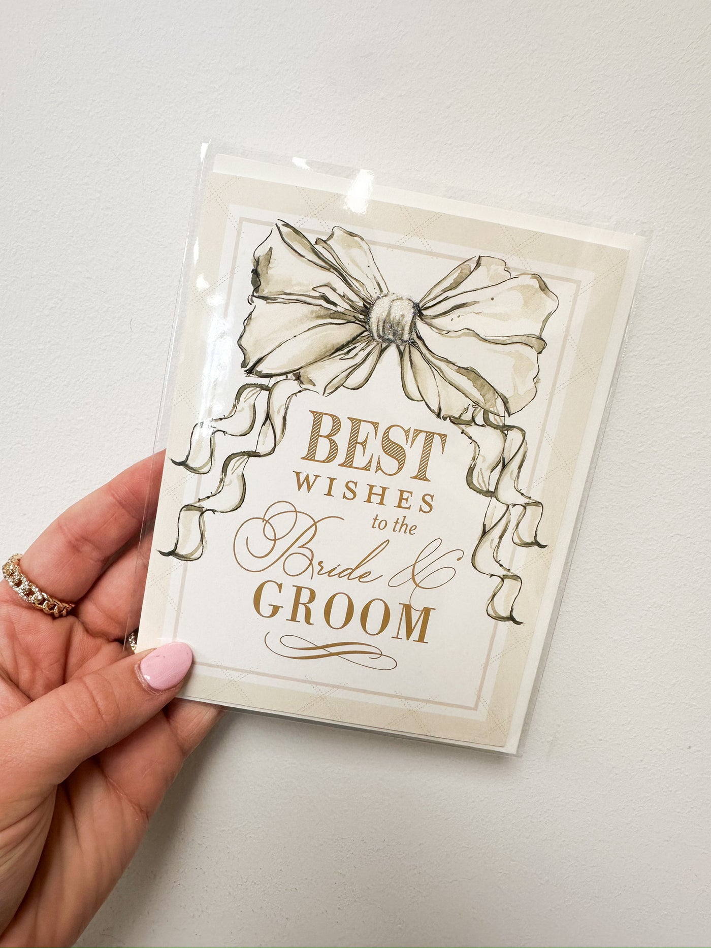 Best Wishes Bride & Groom Card