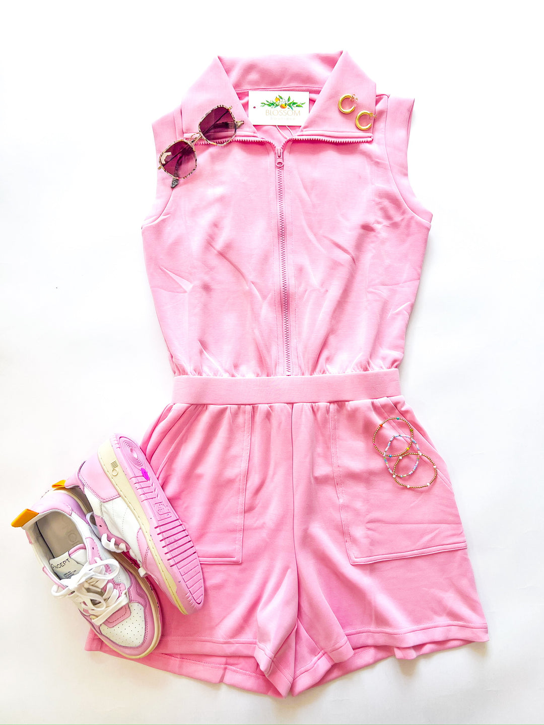Candy Pink Modal Romper