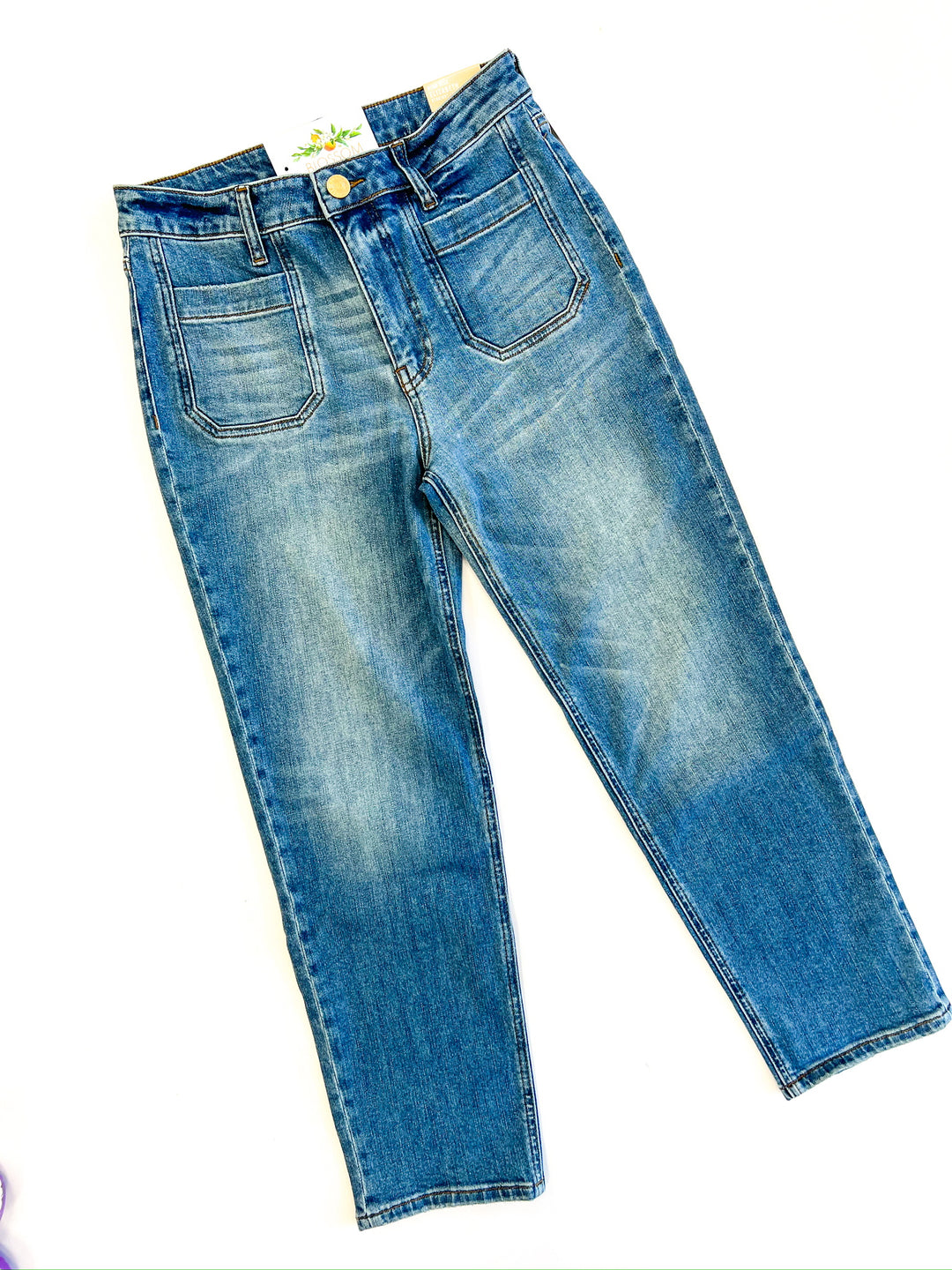 Elizabeth High Rise Straight Jean