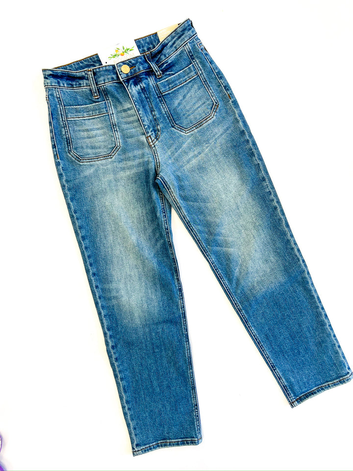 Elizabeth High Rise Straight Jean