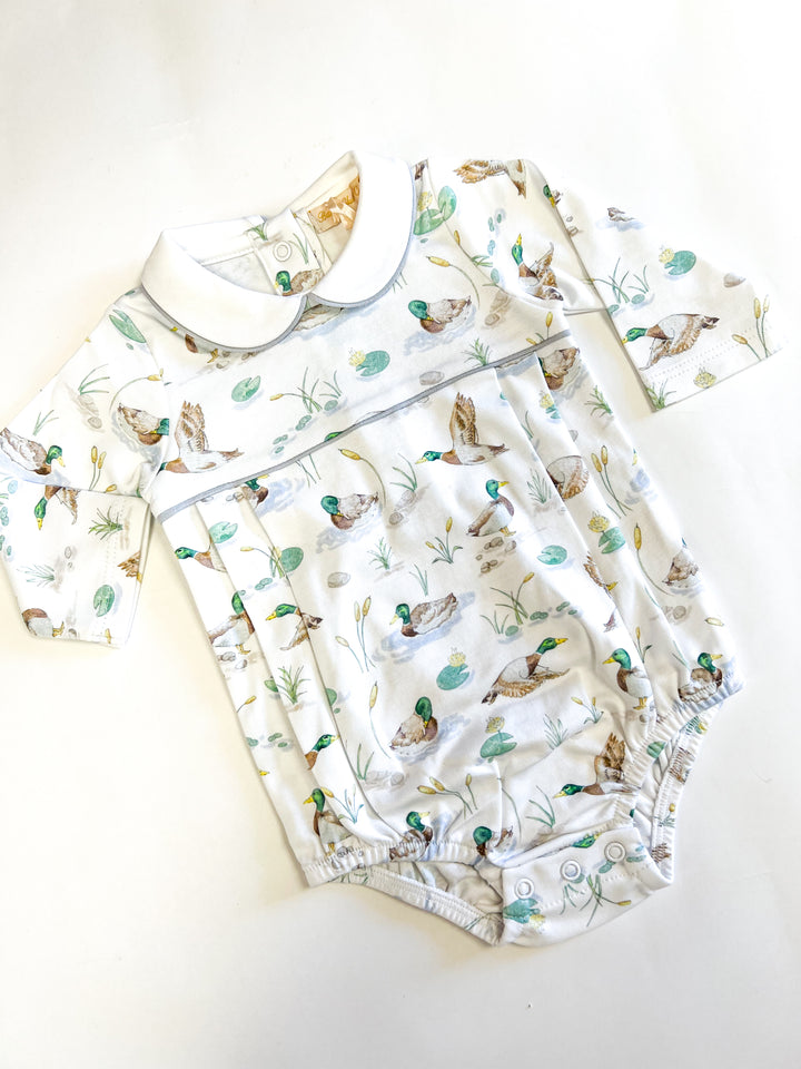 Mallard Ducks Printed Bubble w/ Round Collar