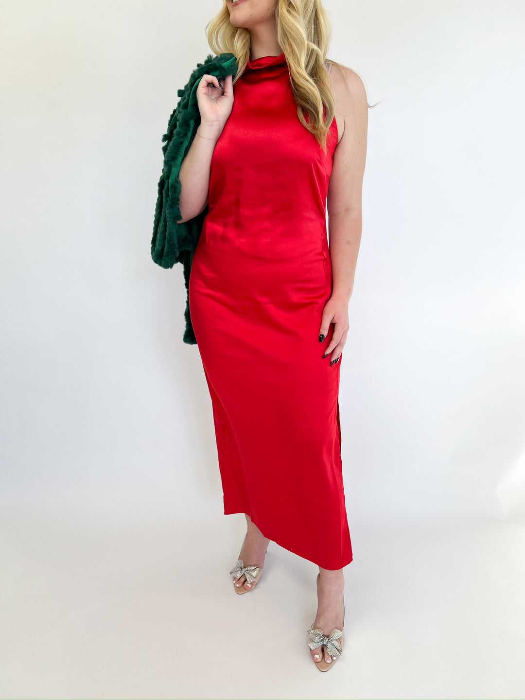 Red Brayeln Dress