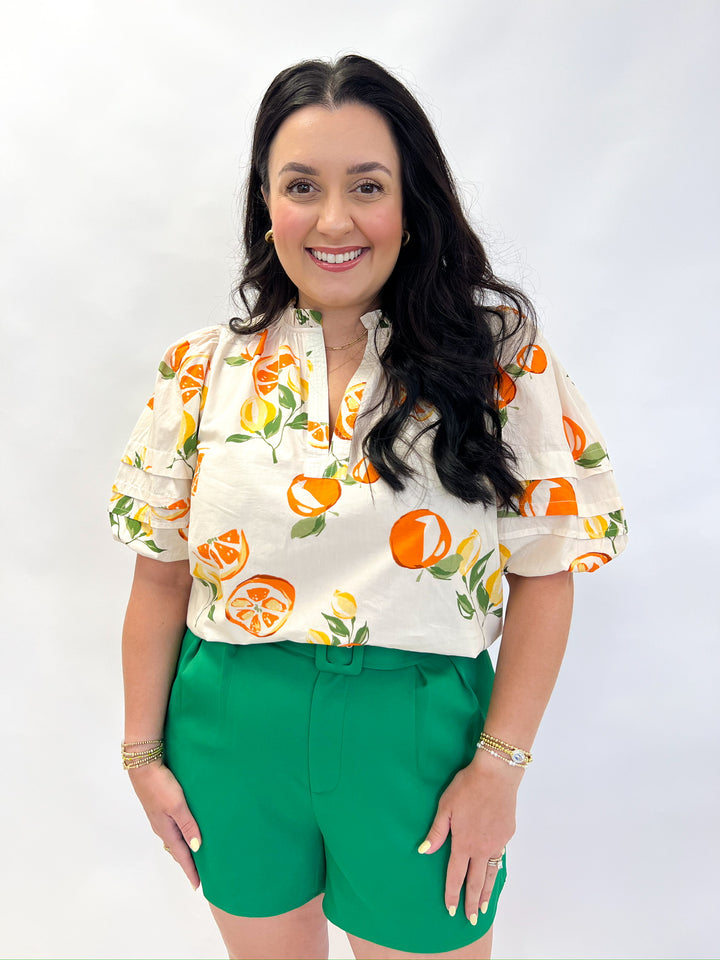 Orange Crush Alix Blouse