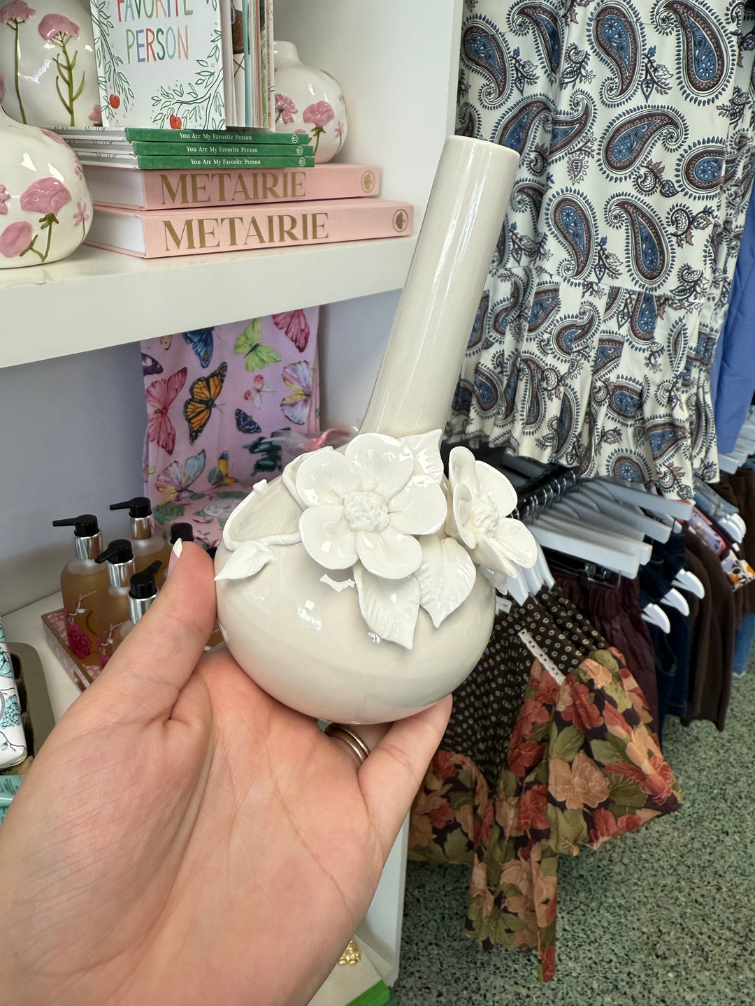 3-D Sculpted Flower Vase