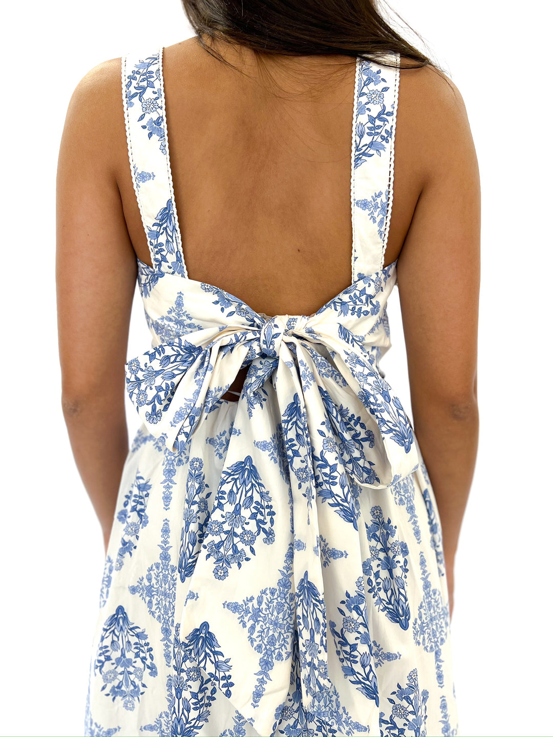 French Floral Tank Maxi Dress
