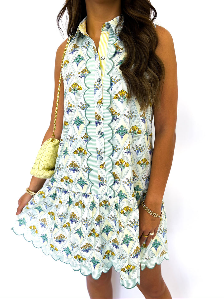 Sage Floral Mae Dress