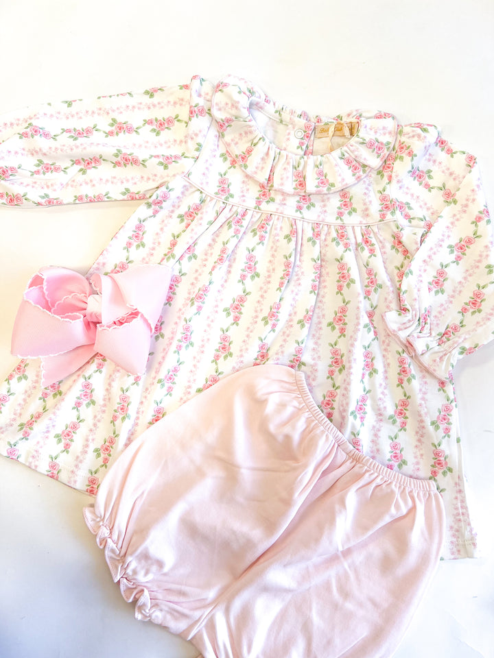 Sweet Roses Blouse & Bloomer Set