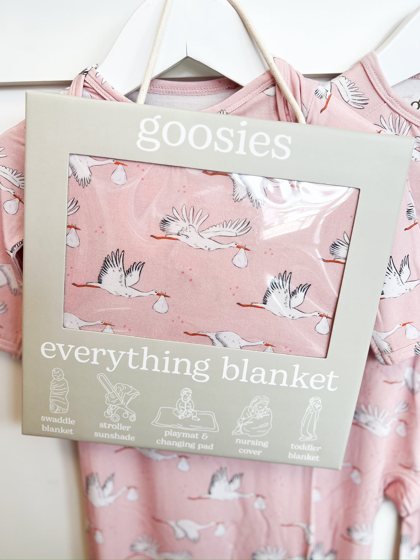 Stork Baby Girl Everything Blanket