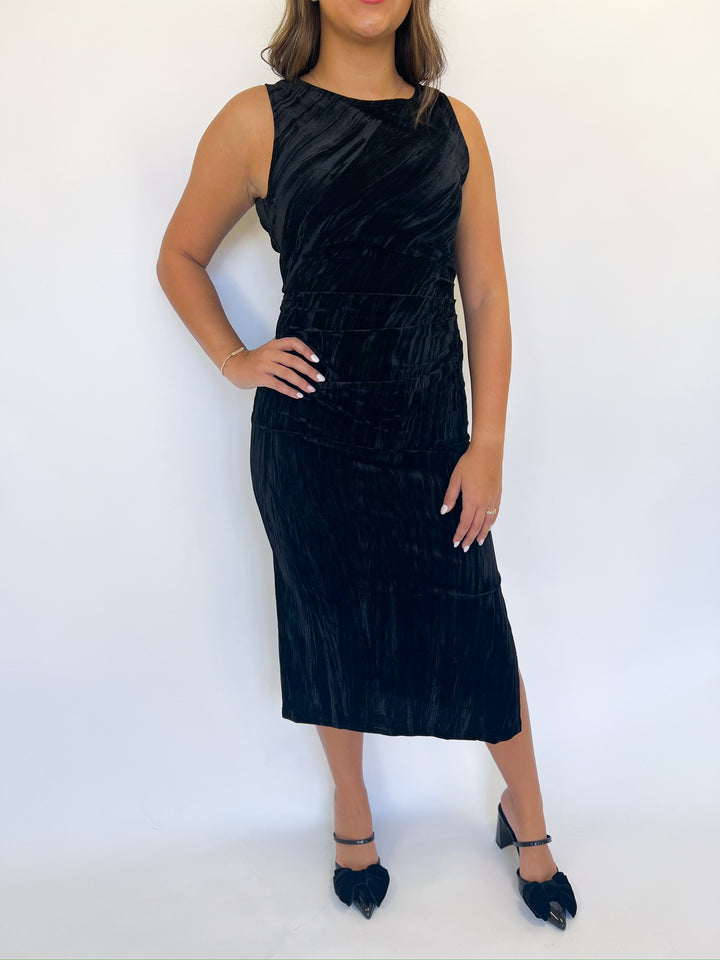 Masterpiece Cowl Midi Dress