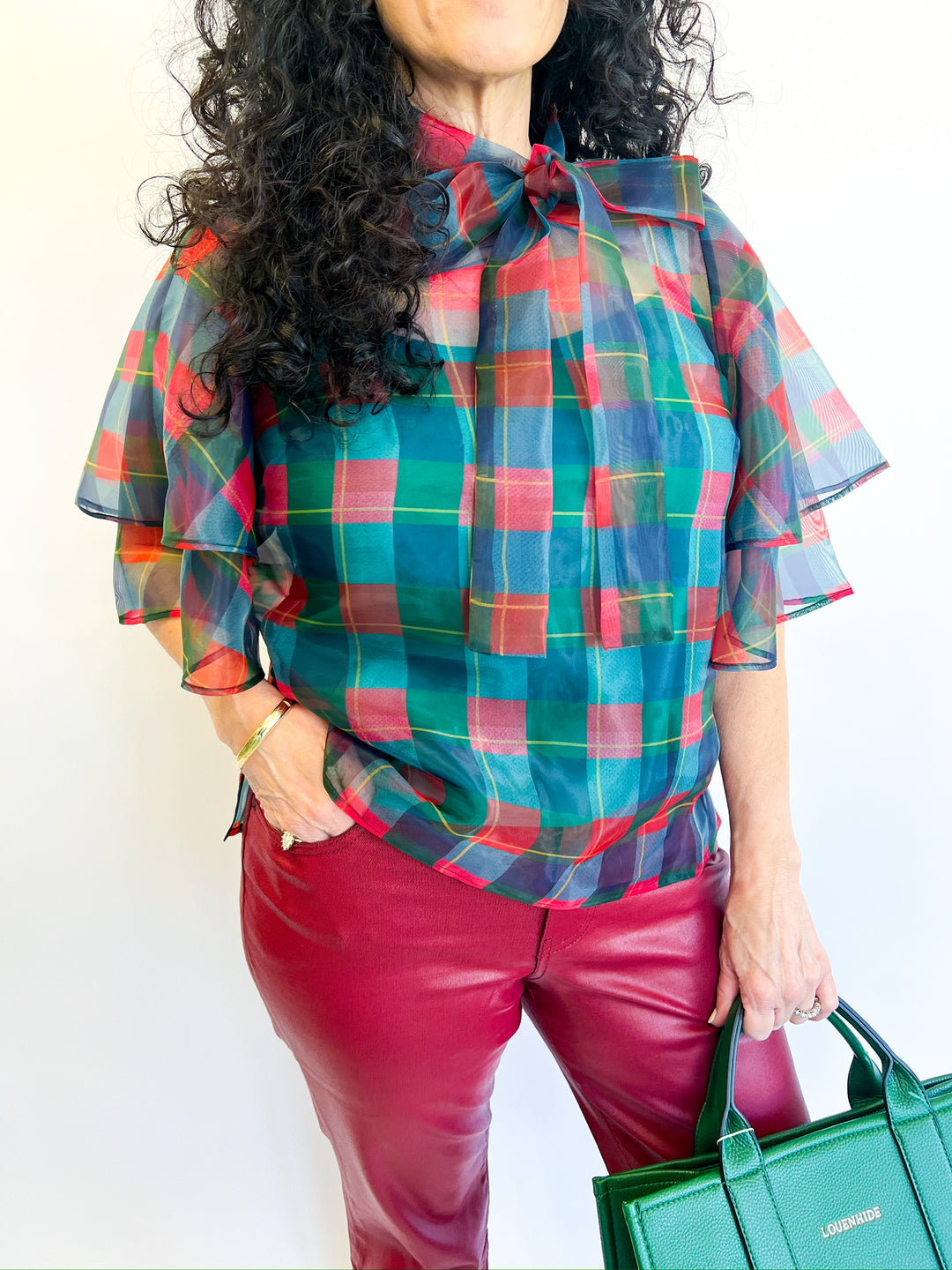 Holiday Plaid Heddy Top