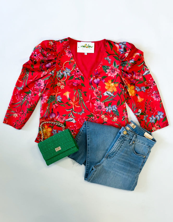 Feature Floral Finley Top