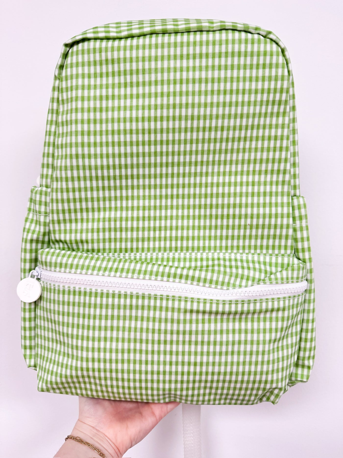 Green Gingham Backpacker