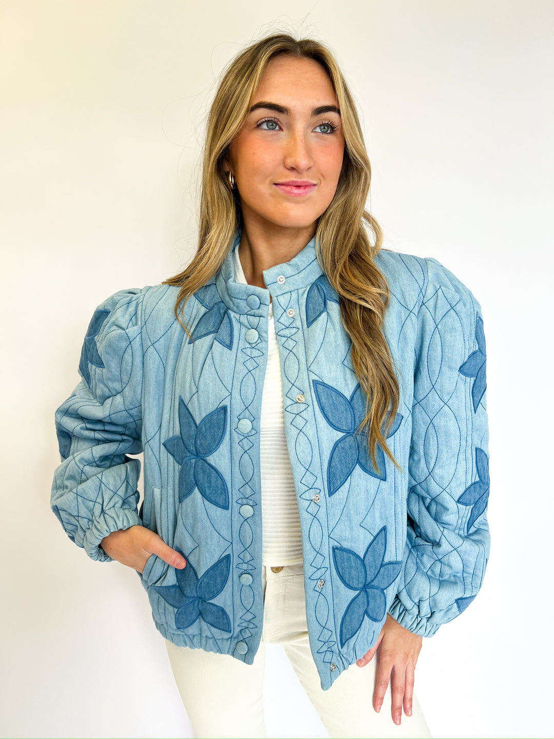 Blue Novelty Denim Jacket