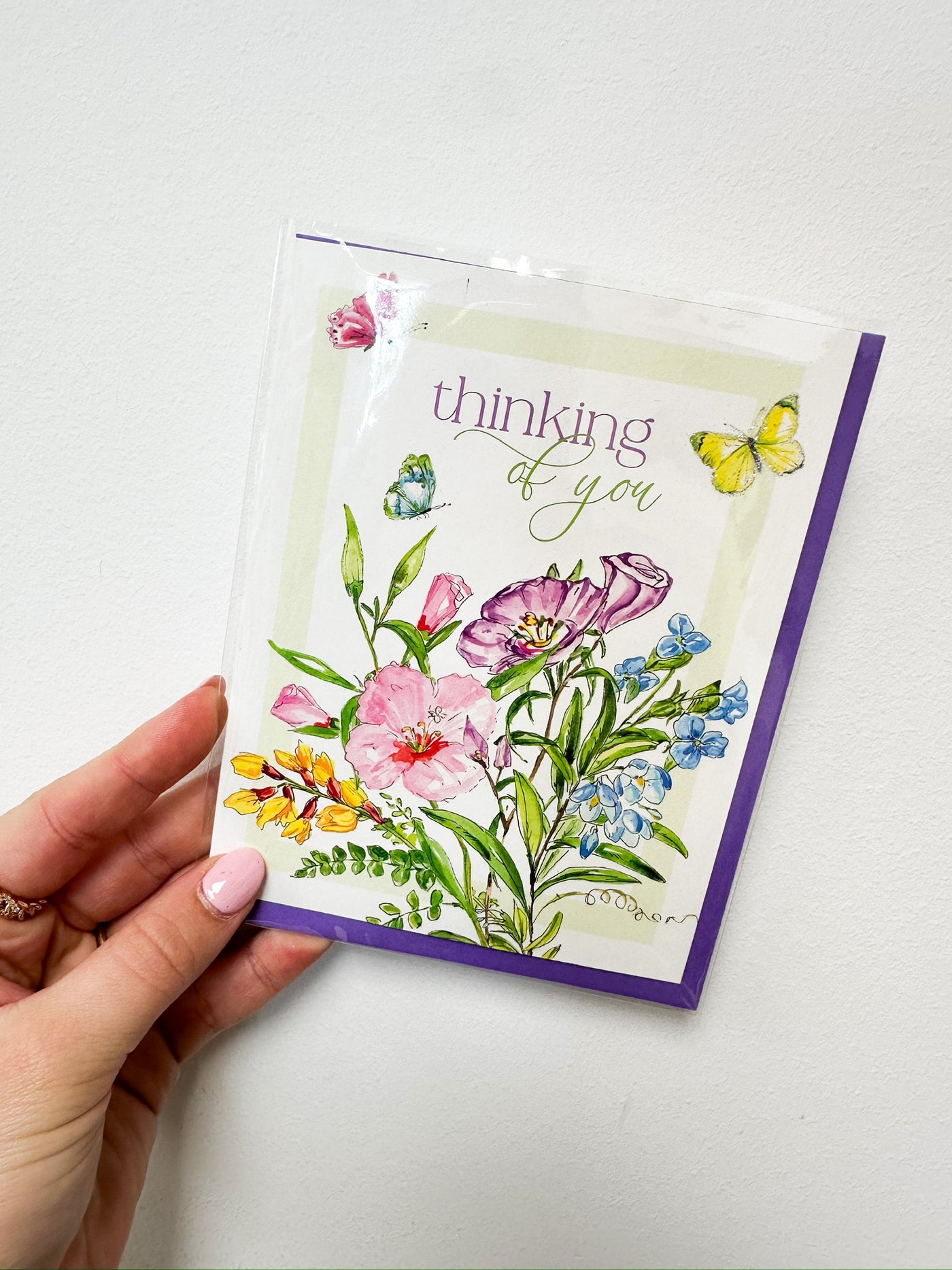 Thinking of You Floral/Butterfly Card