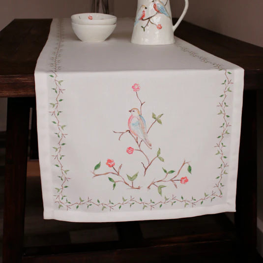 Bird on Branch Table Runner