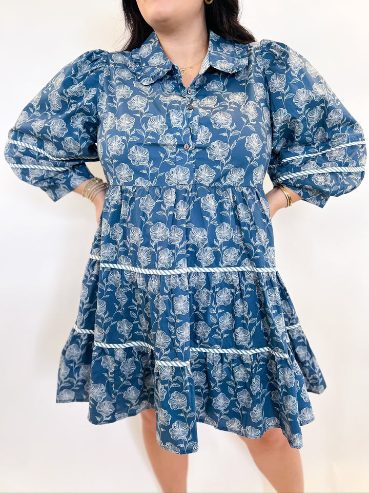 Bailey Blue Printed Dress