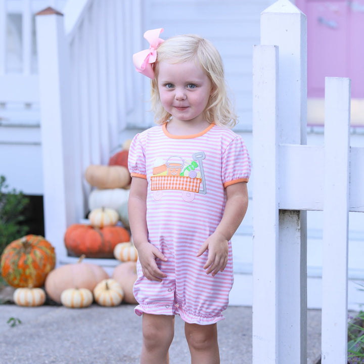 Halloween Wagon Girl Romper