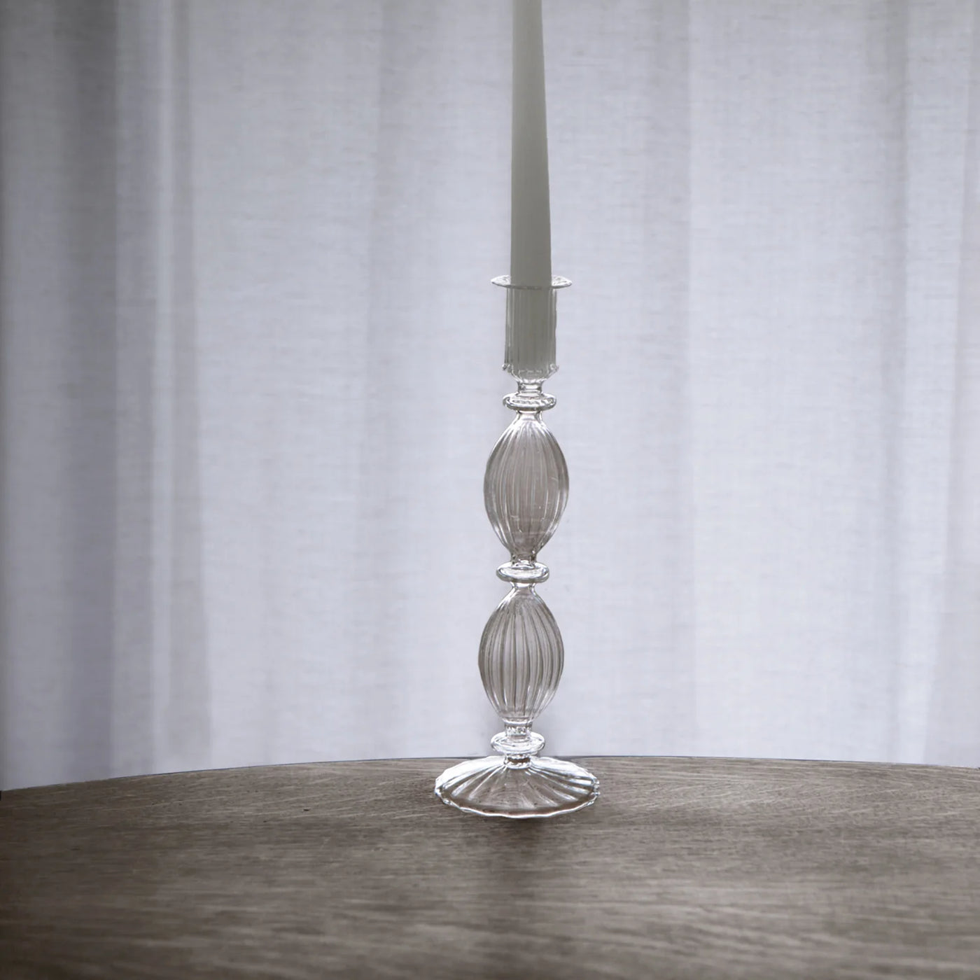 Cambridge Beryl 10” Candlestick