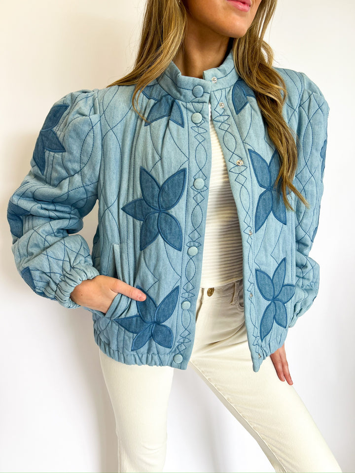 Blue Novelty Denim Jacket