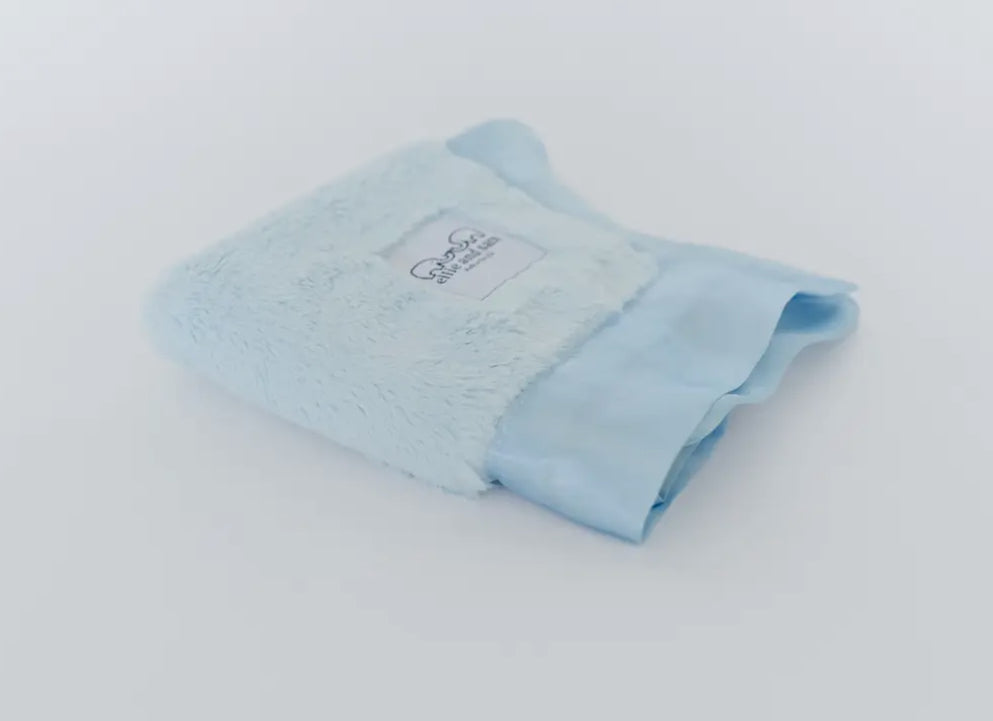 Luxury Satin Border Blue Lovey