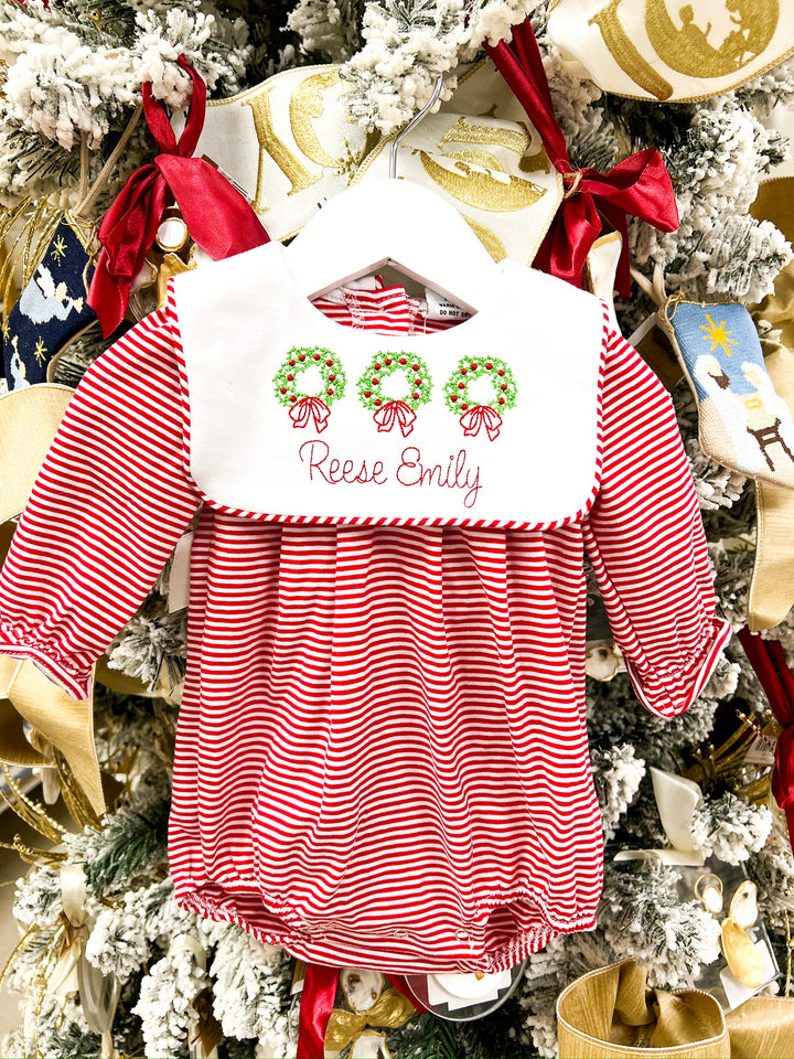 Jane Red Stripe Bubble