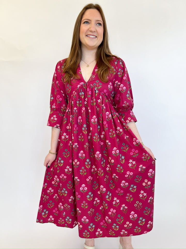 Holiday Flower Ingrid Dress