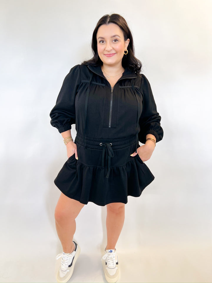 Black Tiered Romper