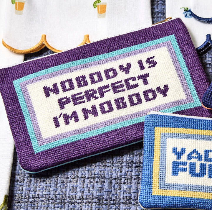 "Nobody Is Perfect" Pouch