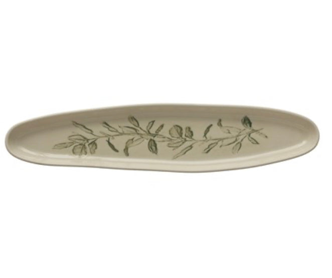 Stoneware Oval Plate