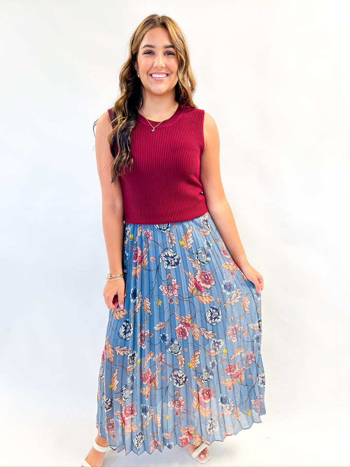 Coppola Cadet Blue Skirt