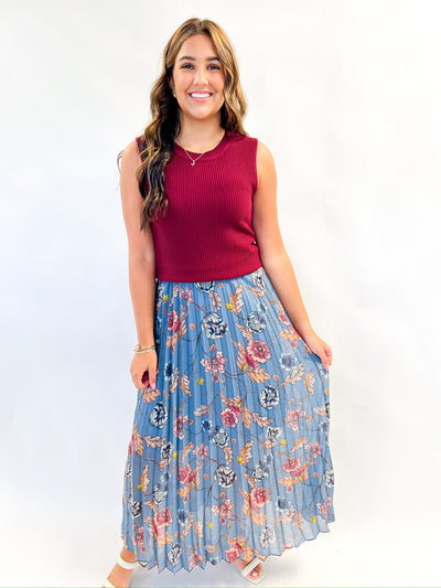 Coppola Cadet Blue Skirt