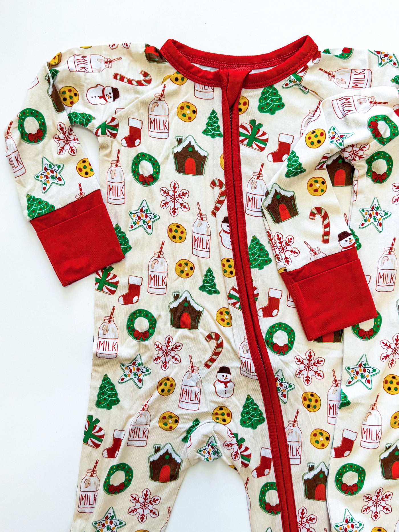 Christmas Cookie Zip Pajama 3-6Mo.