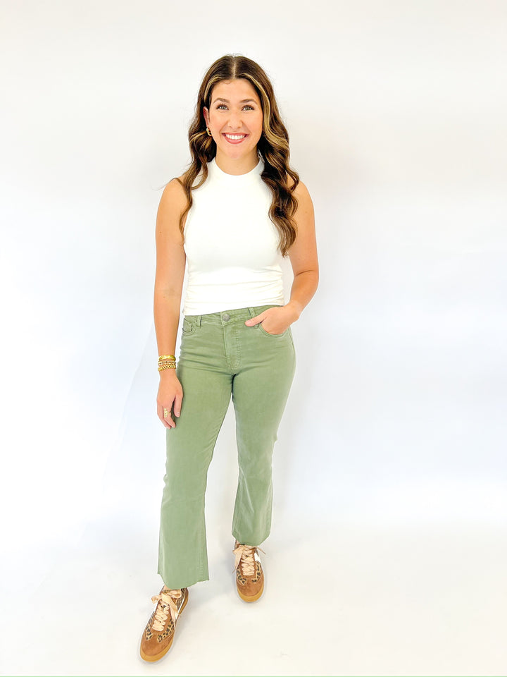 Sage Green Kelsey High Rise