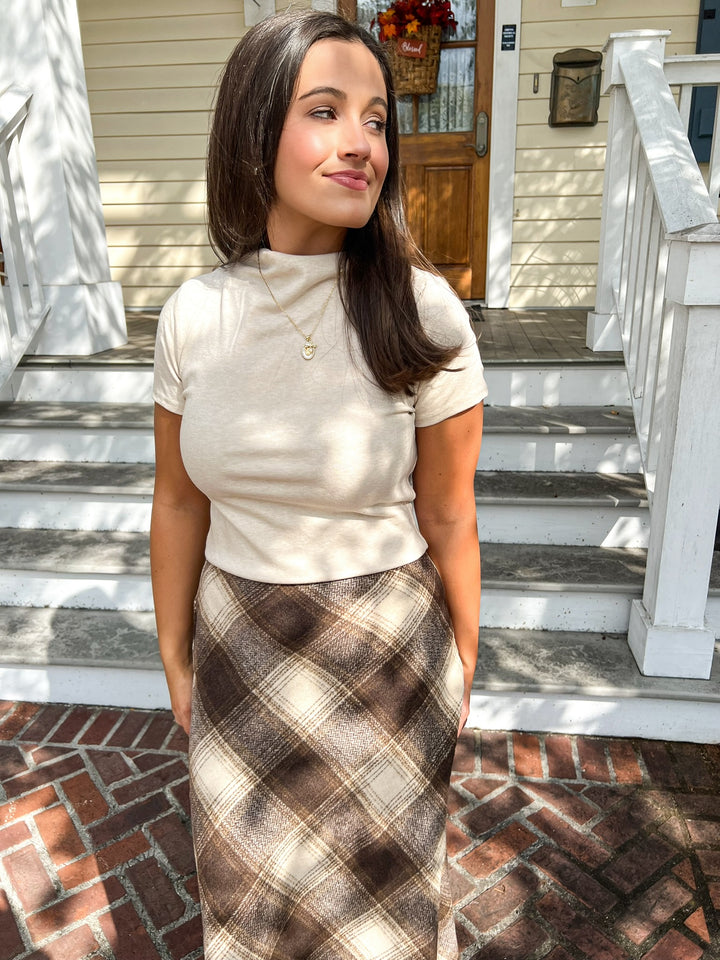 Oatmeal Anthem Knit Top