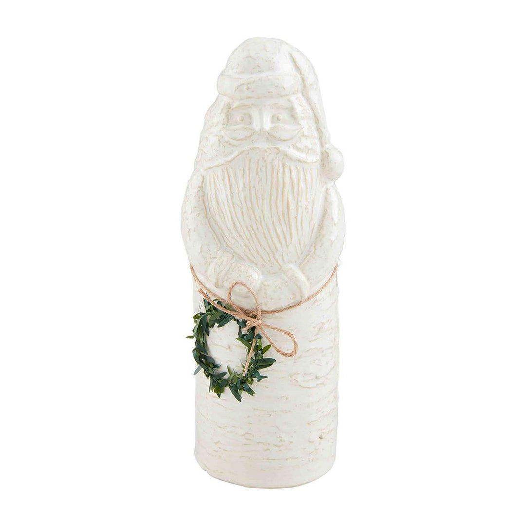 White Santa Sitter w/ Wreath