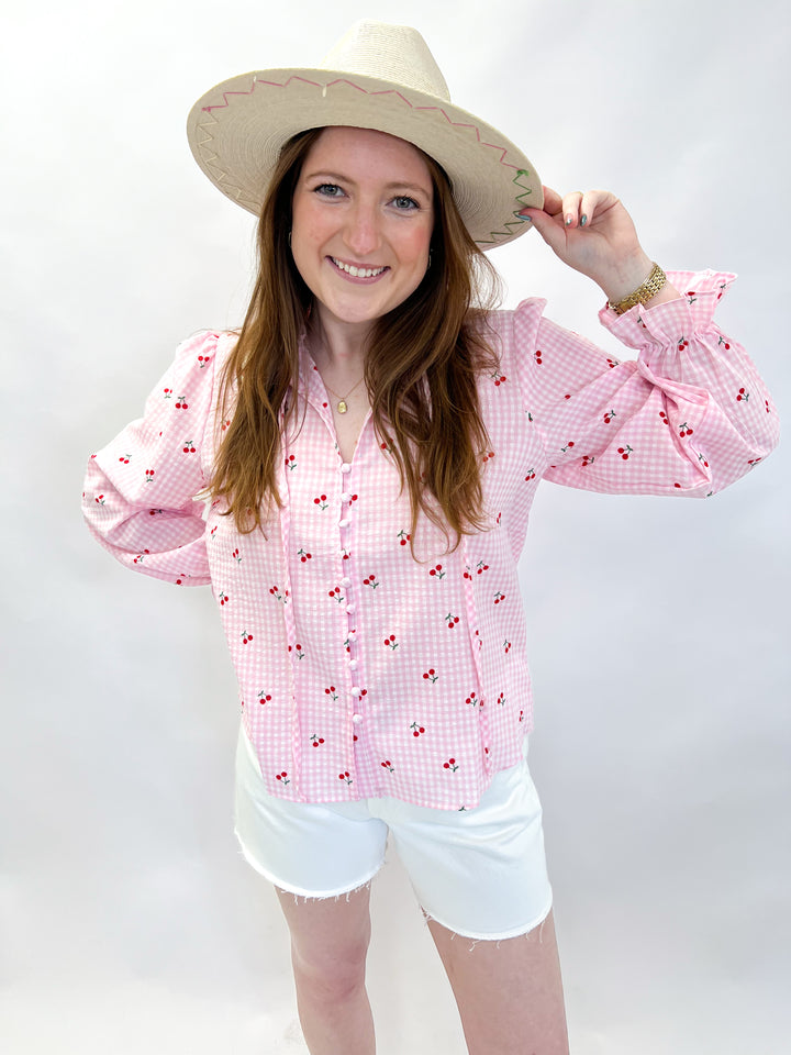Cherry Pink Blouse