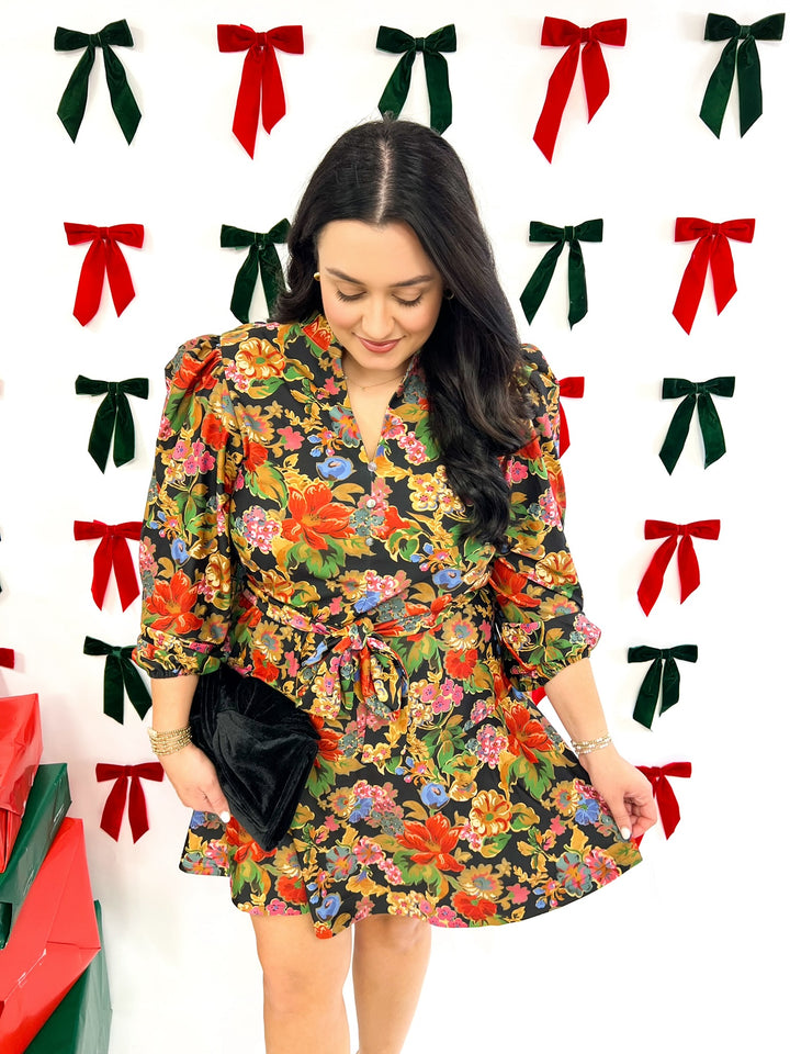 Midnight Petals Hazel Dress