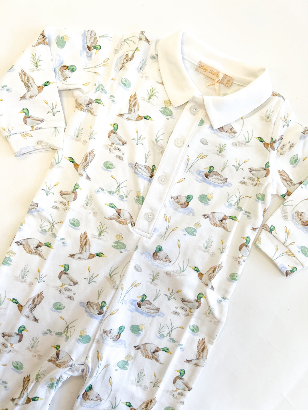 Mallard Ducks Printed Playsuit