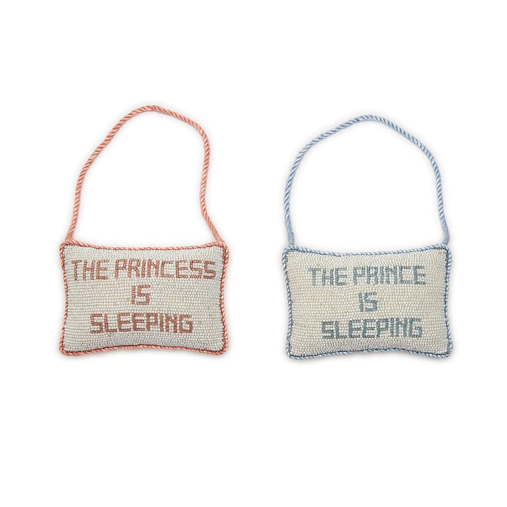 Beaded Prince/Princess Door Hanger Pillow