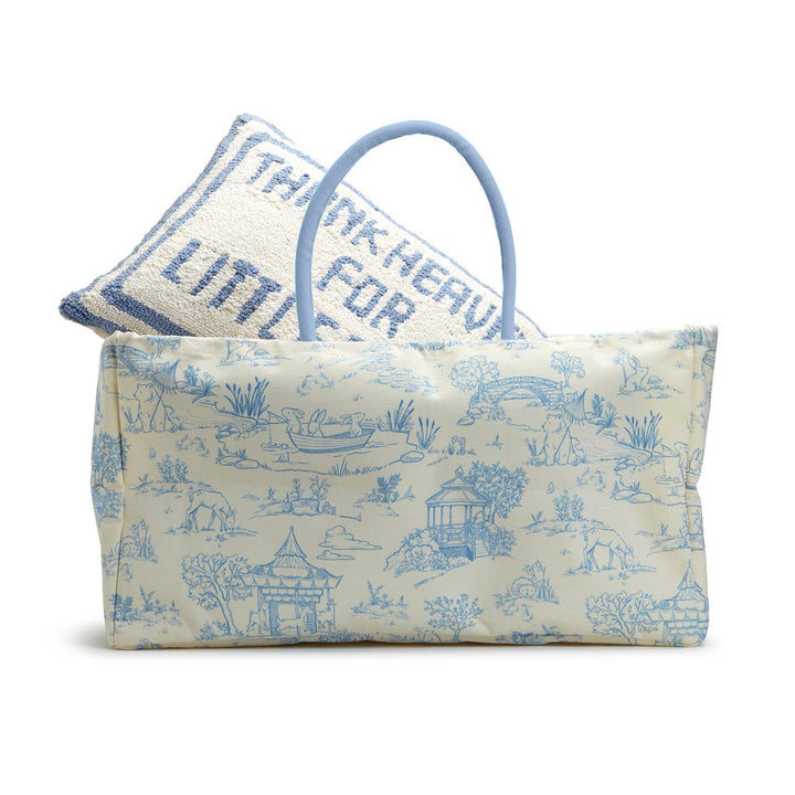 Toile Storage Tote/ Hamper