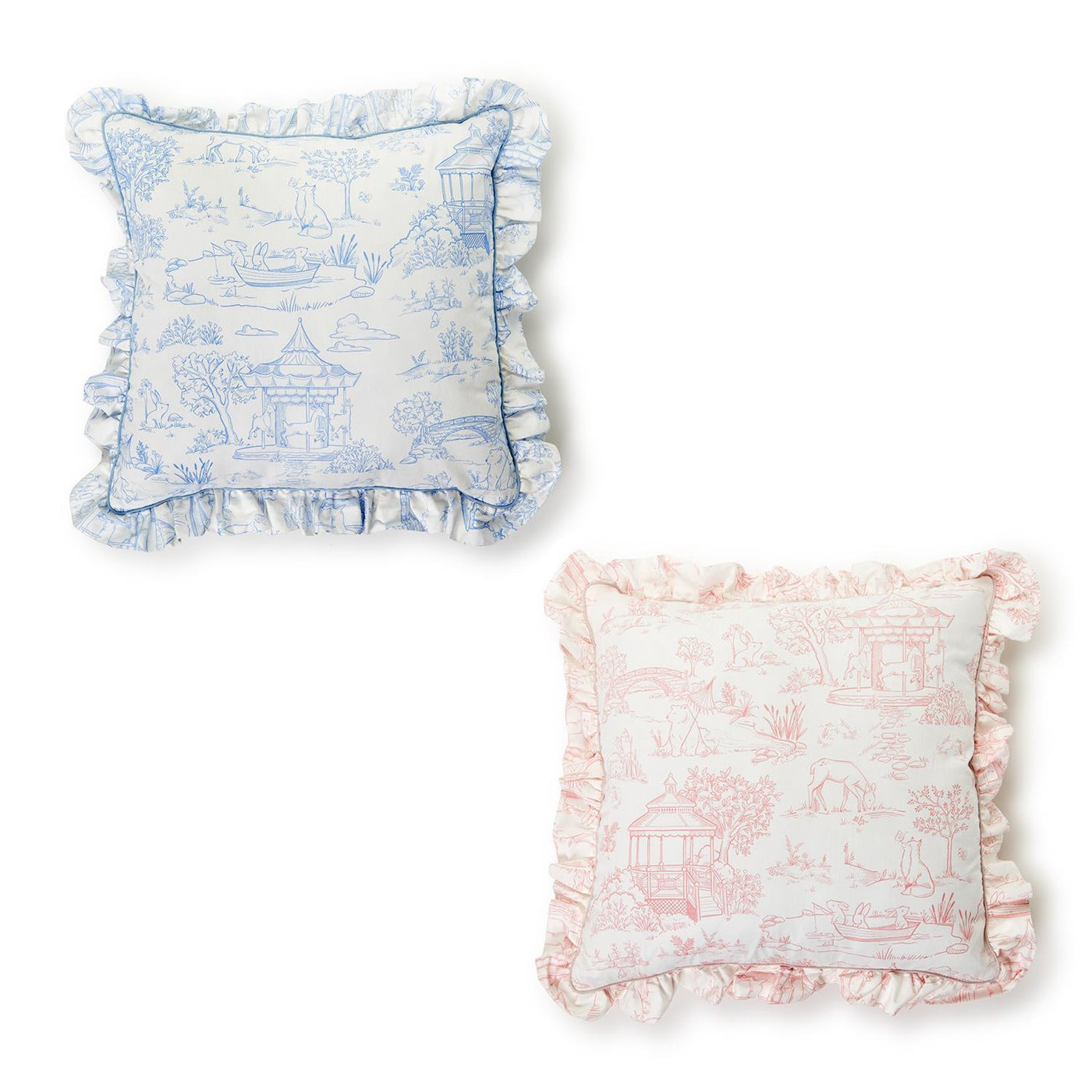 Baby Animal Toile Pillows