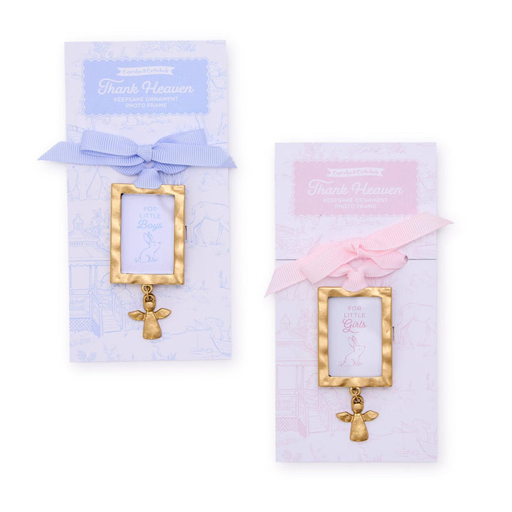 Keepsake Ornament Photo Frame w/ Angel Charm